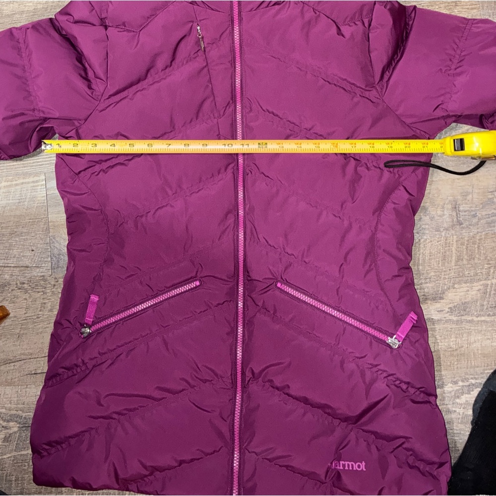 Marmot Val D’sere Down Jacket, 700 fill, magenta - womens size large - Picture 12 of 14